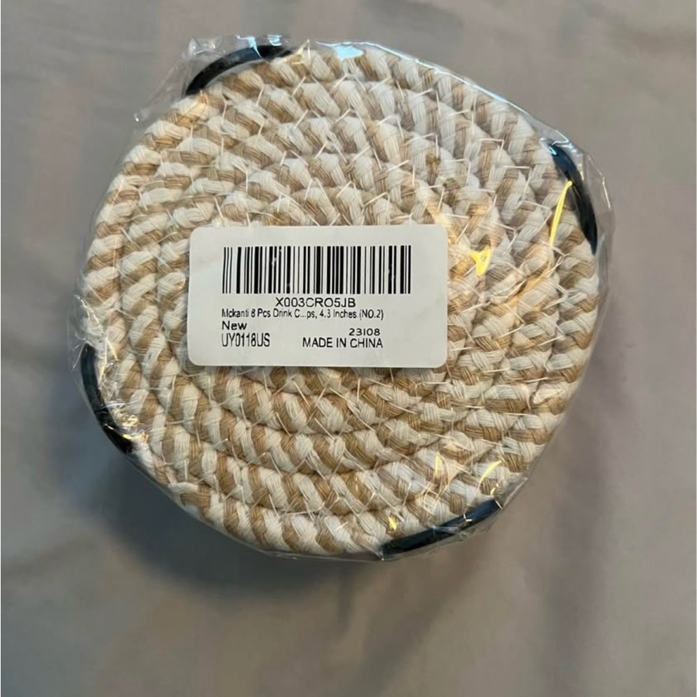 Woven Rope Coasters - Creams, Tans, and Browns